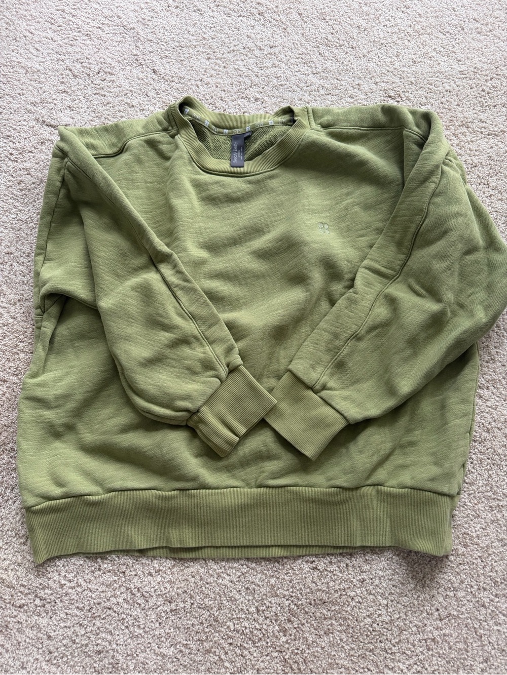 Sweaty Betty Cotton Crewneck Sweatshirt - XL - Green